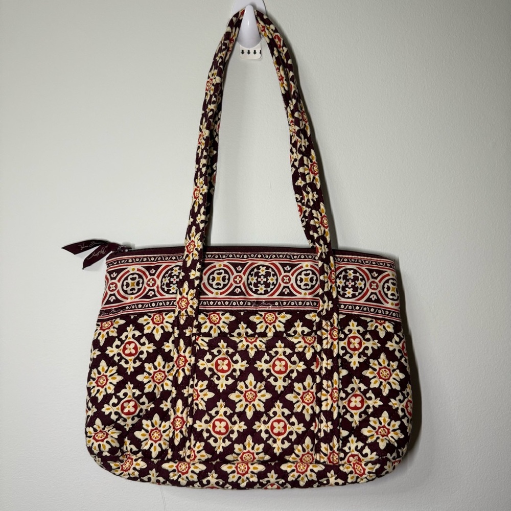 Vera Bradley Quilted Burgundy Paisley Shoulder Bag
